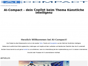 Screenshot des Blogs AI Compact