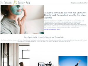 Screenshot des Blogs Dr. Caroline Thielen Blog