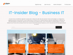 Screenshot des Blogs IT-Insider Blog – Business IT