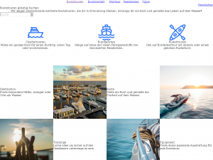 Screenshot des Blogs Bootstourpiraten