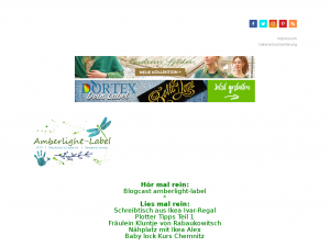 Screenshot des Blogs amberlight-label
