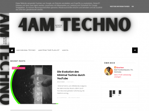 Screenshot des Blogs 4Am TECHNO