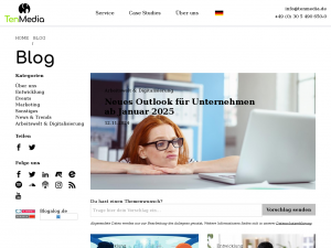 Screenshot des Blogs Digitalisierung frei Haus