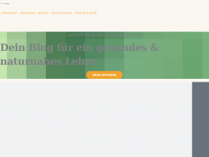Screenshot des Blogs Naturtreu leben