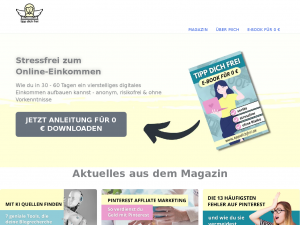Screenshot des Blogs Tipp dich frei