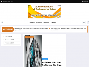 Screenshot des Blogs Smarthome-Blog.de