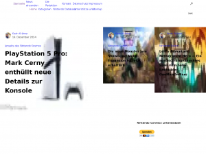 Screenshot des Blogs Nintendo Connect