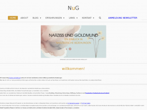 Screenshot des Blogs Narziss und Goldmund