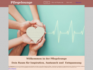Screenshot des Blogs Pflegelounge