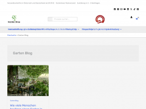 Screenshot des Blogs Garden Blog