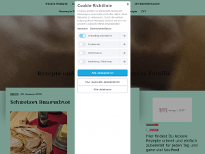 Screenshot des Blogs Mummystaste