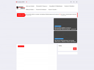 Screenshot des Blogs Artland-Regional
