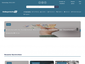 Screenshot des Blogs Ostbayerische24 | Nachrichten aus Niederbayern