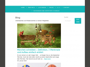 Screenshot des Blogs Kathrin Landsdorfer