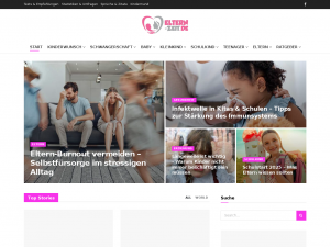 Screenshot des Blogs Elternzeit