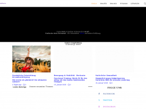 Screenshot des Blogs SelfCarePlus
