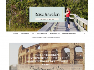 Screenshot des Blogs reisejuwelen.de