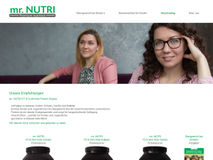 Screenshot des Blogs mr. NUTRI Blog
