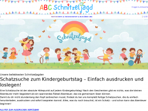 Screenshot des Blogs Abc-Schnitzeljagd.de