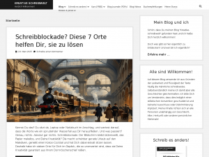 Screenshot des Blogs Kreative Schreibwelt