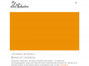 Screenshot des Blogs 1000 Gute Gedanken