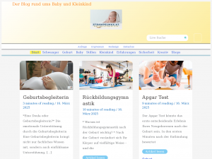 Screenshot des Blogs Strampelmax.at – rund ums BABY und KLEINKIND … und Schwangerschaft…