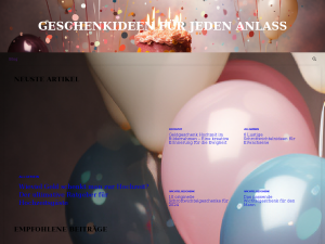 Screenshot des Blogs Geschenkideen-Check