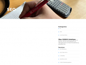 Screenshot des Blogs SEMSEO Solutions Blog