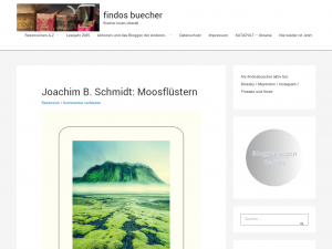 Screenshot des Blogs findosbuecher