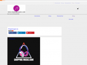 Screenshot des Blogs Shopping-music.com