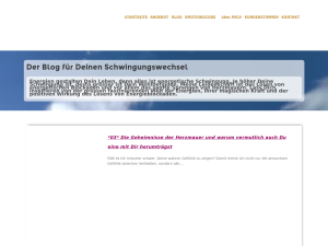 Screenshot des Blogs Schwingungswechsel-Blog