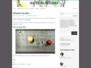 Screenshot des Blogs Walter Bs Textereien