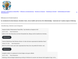 Screenshot des Blogs Produkt-Knaller