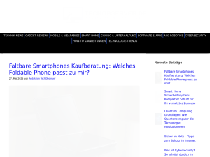 Screenshot des Blogs TechObserver