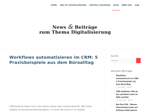 Screenshot des Blogs KMU Digitalisierung
