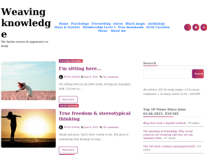 Screenshot des Blogs Wissens Weben