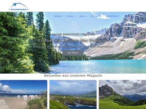 Screenshot des Blogs Fernwehzauber