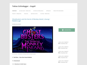 Screenshot des Blogs RetroGaming und FanGames