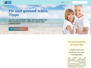Screenshot des Blogs Ganzheitliche Gesundheitsvorsorge