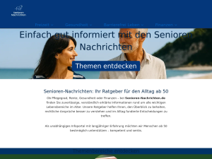 Screenshot des Blogs Senioren Nachrichten
