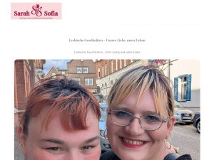 Screenshot des Blogs Sarah & Sofia – Liebe, Leben und Transidentität