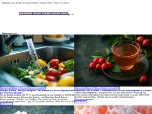 Screenshot des Blogs Ernährung. Technik. Alltag