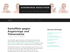 Screenshot des Blogs Augenringe Beseitigen