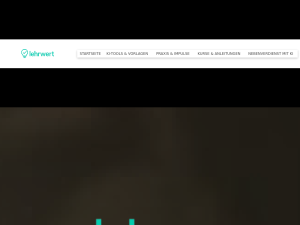 Screenshot des Blogs Lehrwert – Künstliche Intelligenz für Schule & Kita leicht erklärt