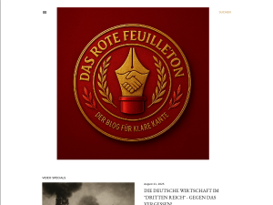 Screenshot des Blogs Das Rote Feuilleton