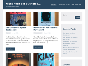Screenshot des Blogs Nicht Noch Ein Buchblog