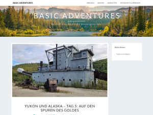 Screenshot des Blogs Basic Adventures