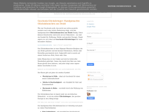 Screenshot des Blogs Blog Geschenktipps