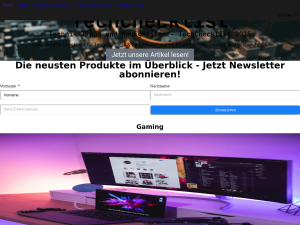Screenshot des Blogs TechChecklist