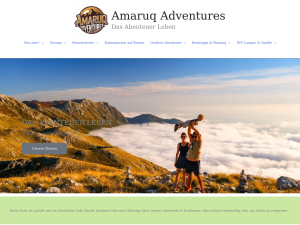Screenshot des Blogs Amaruq Adventures